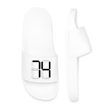 NUMBER 74 Seventy-Four Gift Digital - Men’s Pool Sliders - white - Front
