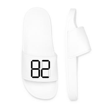 NUMBER 82 Eighty-Two Gift Digital - Men’s Pool Sliders - white - Front
