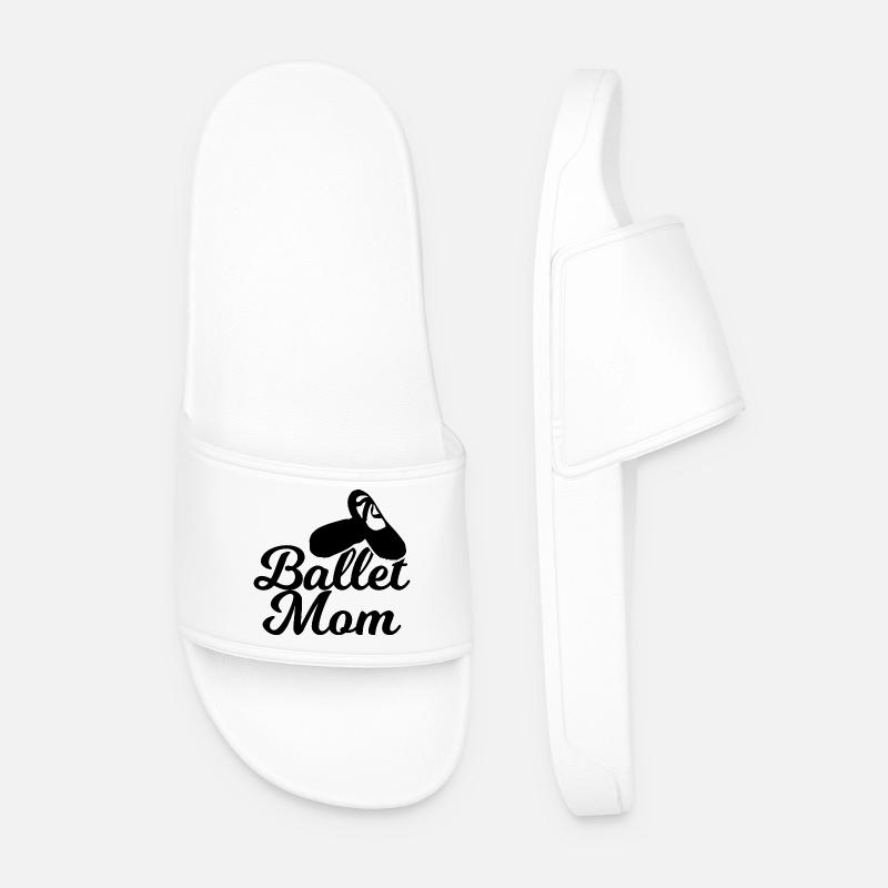 Ballet Mama - Men’s Pool Sliders - white