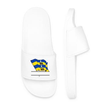 Ameland Flag – Custom Island Design - Men’s Pool Sliders - white - Front