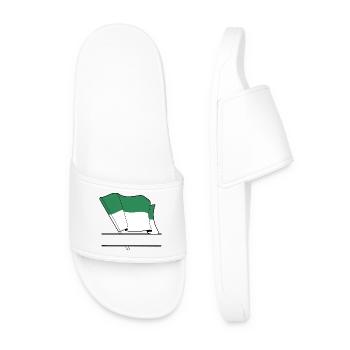 Vlieland Flag – Custom Island Design - Men’s Pool Sliders - white - Front