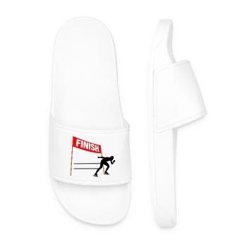 Skating Finish Custom - Men’s Pool Sliders - white - Front