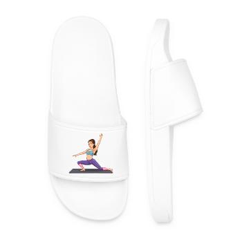 Équilibre dynamique de la force en yoga - Claquettes Homme - blanc - Devant