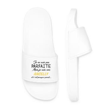 Je Ne Suis Pas Parfaite Mais Je Suis Une Ancell... - Claquettes Homme - blanc - Devant