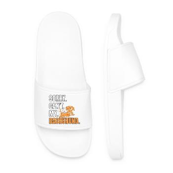 Teckel Dackel - Claquettes Homme - blanc - Devant
