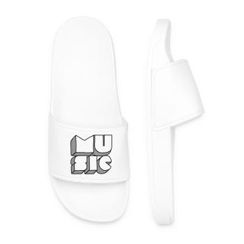 Don't Stop The Music - Claquettes Homme - blanc - Devant