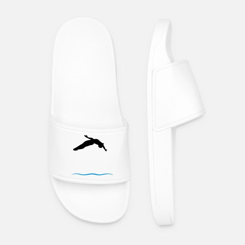 Les sauteurs de la tour - Claquettes Homme - blanc