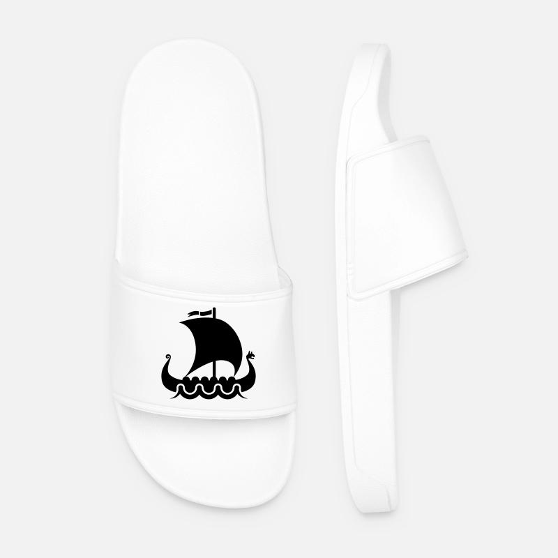 vikings viking - Men’s Pool Sliders - white