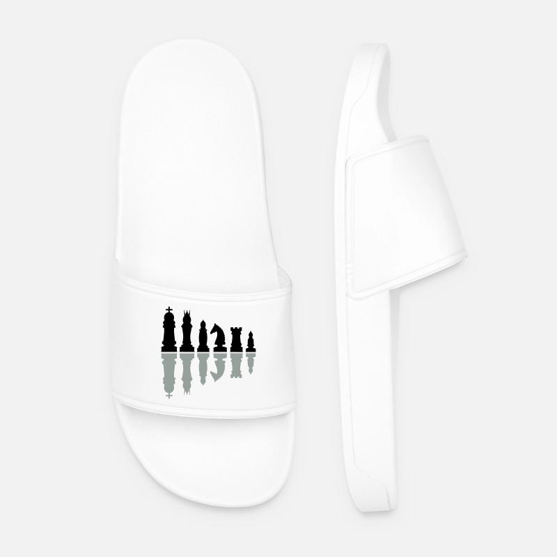chess - Men’s Pool Sliders - white
