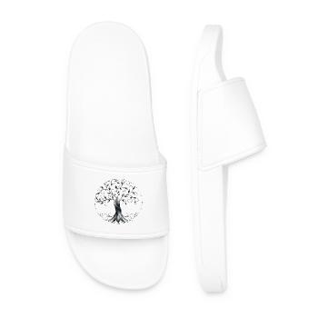 arbre de vie - Claquettes Homme - blanc - Devant