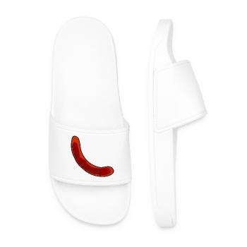 Saucisse ou bratwurst - Claquettes Homme - blanc - Devant