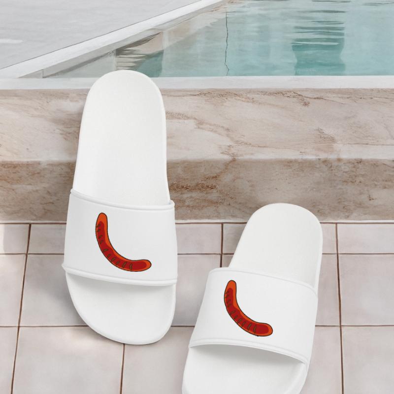 Wurst oder Bratwurst Männer Badelatschen