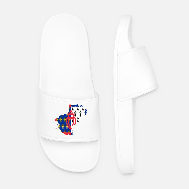 Pays de loire - Claquettes Homme - blanc