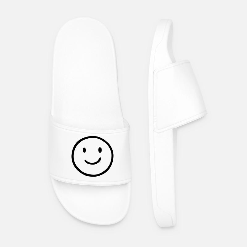 Smile - Men’s Pool Sliders - white