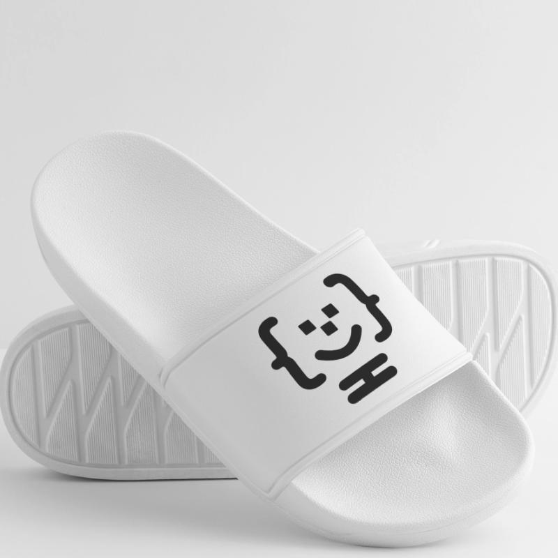 Code-Logo des Hauptprogrammierers Männer Badelatschen