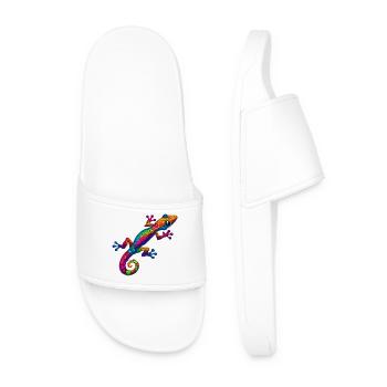 Gecko - Men’s Pool Sliders - white - Front