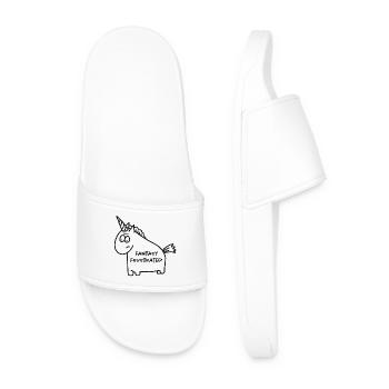 Licorne - Fantaisie Frustrée - Claquettes Homme - blanc - Devant
