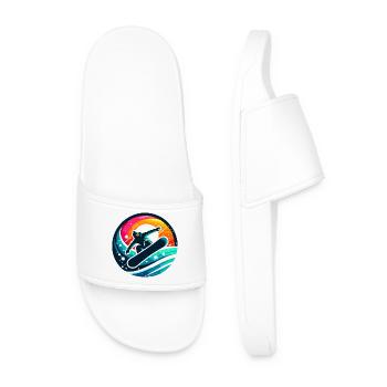 Vibrations de l'Évolution du Snowboard - Claquettes Homme - blanc - Devant