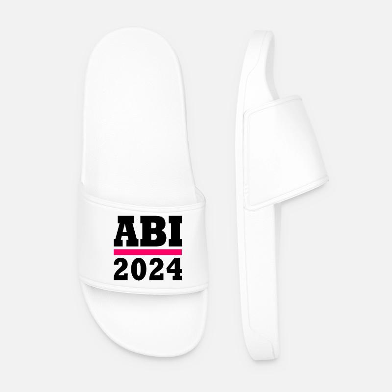 Abi 2024 - Männer Badelatschen - Weiß