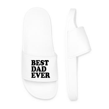 Best dad ever - Men’s Pool Sliders - white - Front