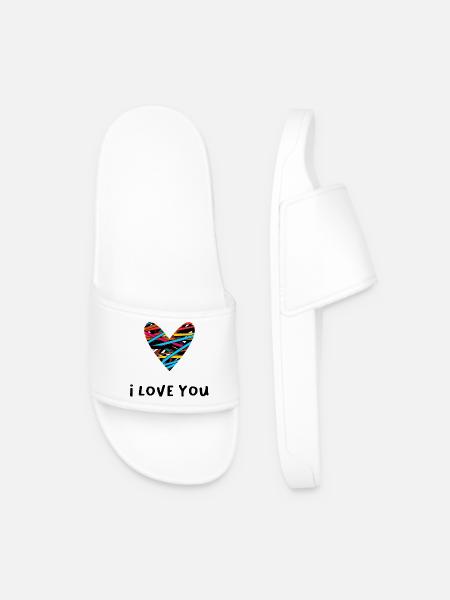 PAR. BARE GIFT. Polterabend. VALENTINSDAG. MARIES - Badesandaler til mænd - hvid