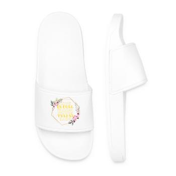 Cadre floral Love in Full Bloom - Claquettes Homme - blanc - Devant