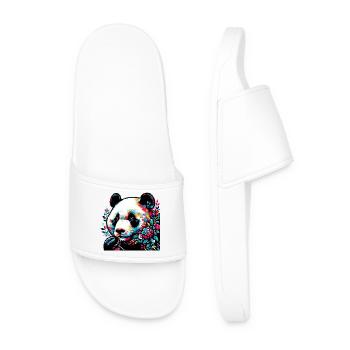 Panda - Männer Badelatschen - Weiß - Vorne