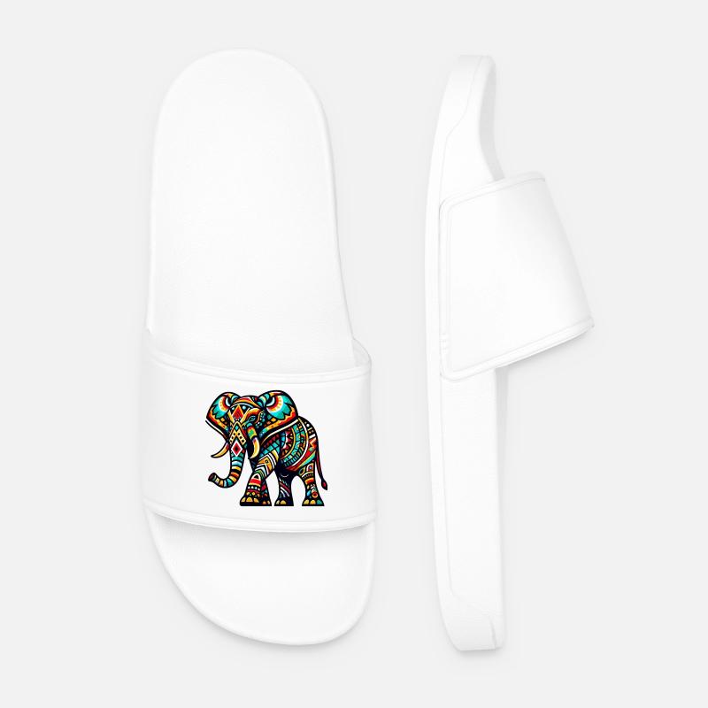 Elefant - Männer Badelatschen - Weiß