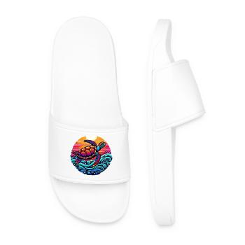 Tortue - Claquettes Homme - blanc - Devant