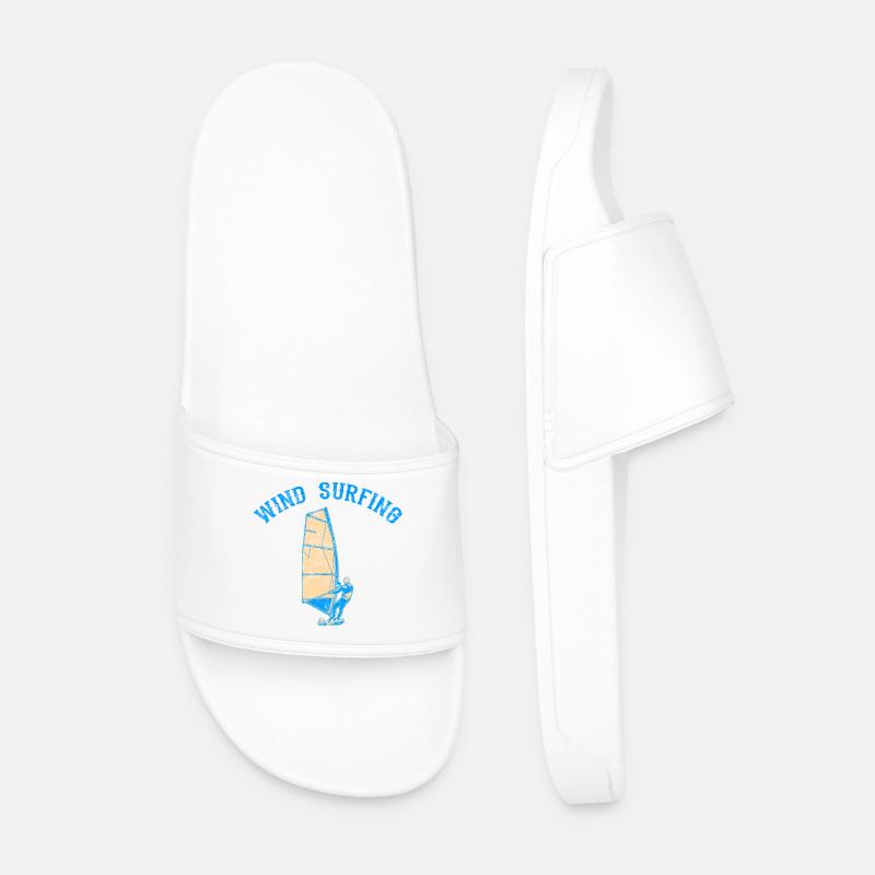 Windsurfer - Männer Badelatschen - Weiß