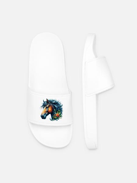Cheval - Claquettes Homme - blanc