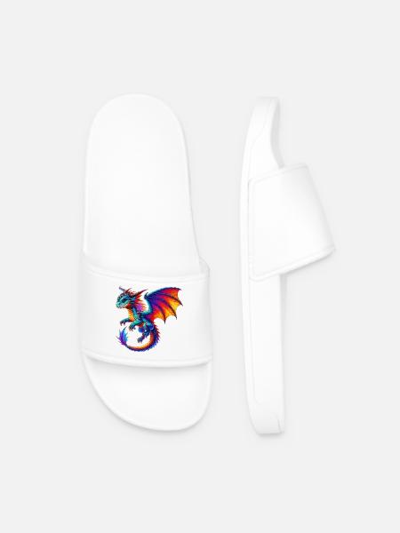 Dragon - Men’s Pool Sliders - white