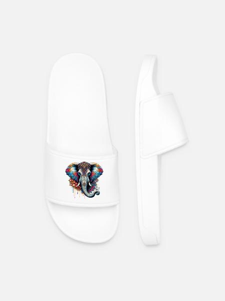 Elephant - Men’s Pool Sliders - white