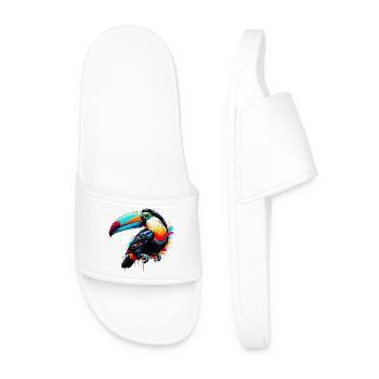 Toucan - Men’s Pool Sliders - white - Front