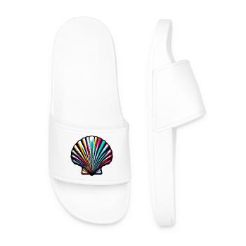 Coquille Saint-Jacques - Claquettes Homme - blanc - Devant