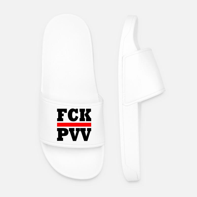 Fck pvv - Men’s Pool Sliders - white