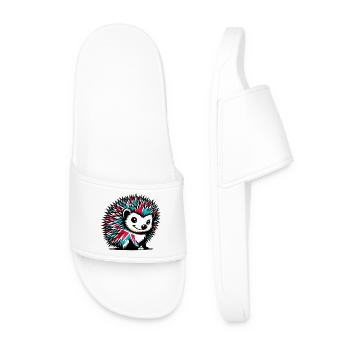 Hedgehog - Men’s Pool Sliders - white - Front