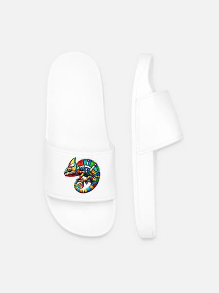Caméléon Mondrian - Claquettes Homme - blanc
