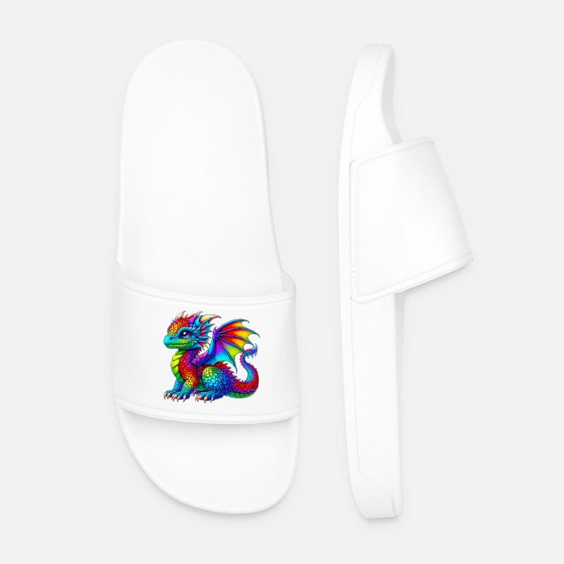 Dragon - Men’s Pool Sliders - white
