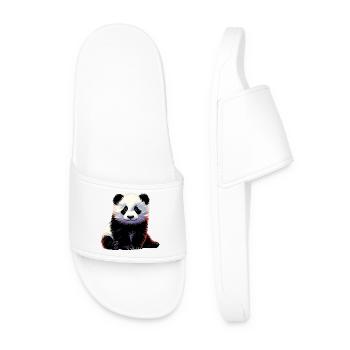 Panda - Männer Badelatschen - Weiß - Vorne