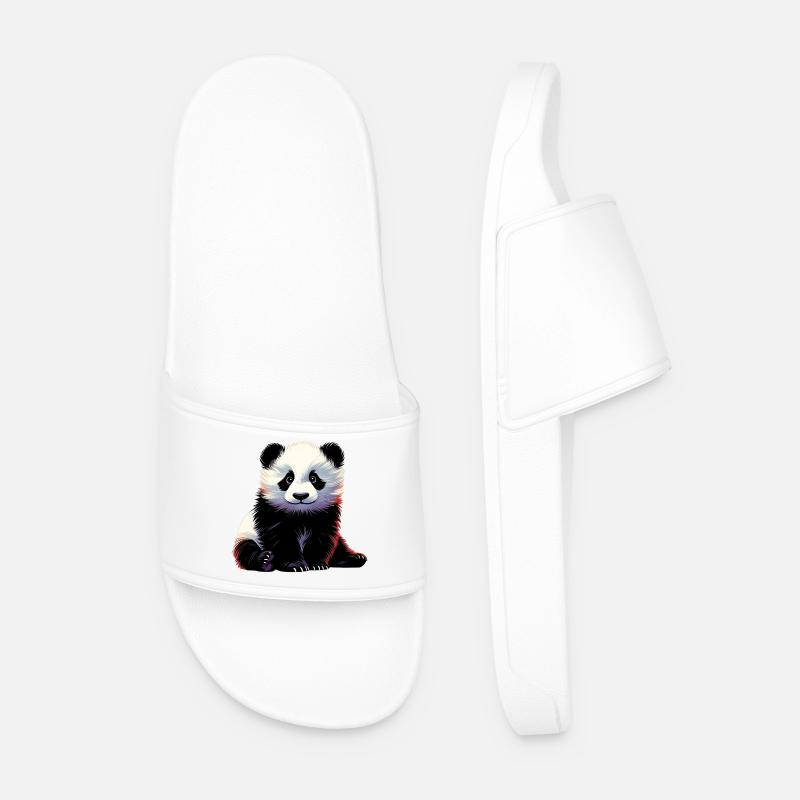 Panda - Ciabatte per il mare da uomo - bianco