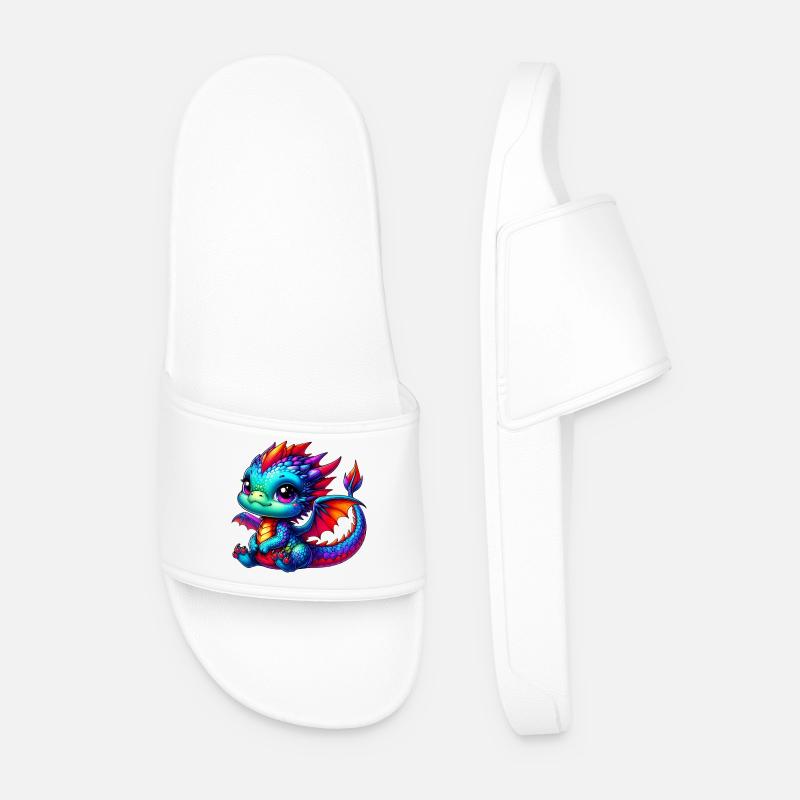 Dragon - Men’s Pool Sliders - white