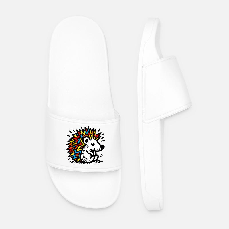 Igel - Männer Badelatschen - Weiß