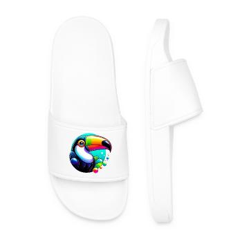 Toucan - Men’s Pool Sliders - white - Front