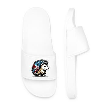 Hedgehog - Men’s Pool Sliders - white - Front