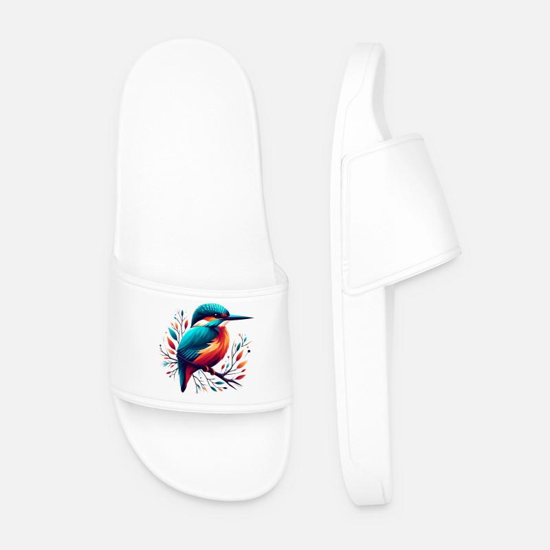 Eisvogel - Männer Badelatschen - Weiß
