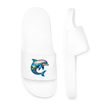 Dolphin - Men’s Pool Sliders - white - Front