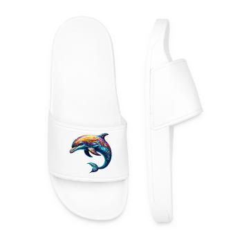 Dolphin - Men’s Pool Sliders - white - Front