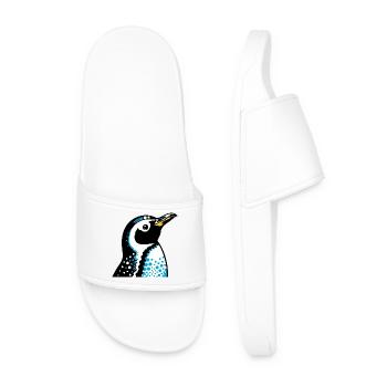 Pinguin - Männer Badelatschen - Weiß - Vorne
