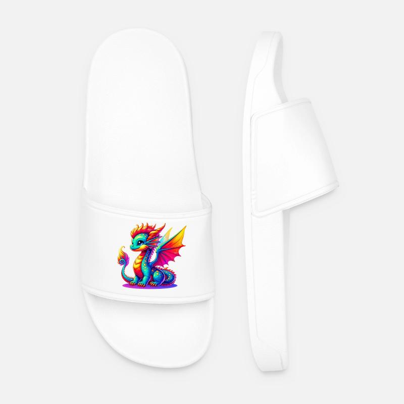 Dragon - Men’s Pool Sliders - white